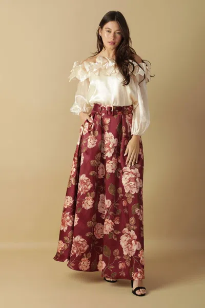 Truedames Cruise Control Woven Maxi Skirt In White