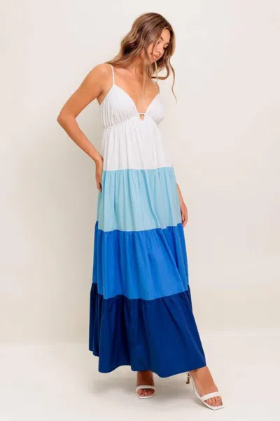 Truedames Cruise Mode Woven Midi Dress In Multi