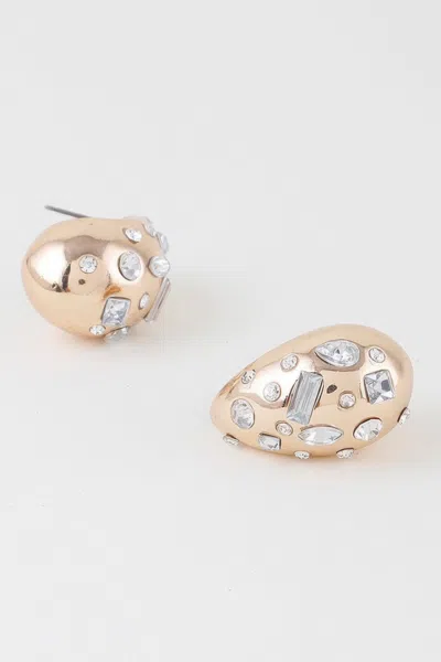 Truedames Crystal Night Sky Earrings In Gold