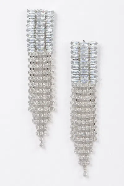 Truedames Cubic And Stone Fringe Earring In Multi