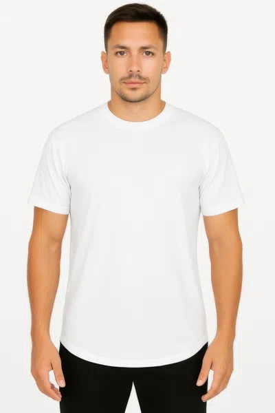 Truedames Curved Athletic Sports T-shirt In Blue