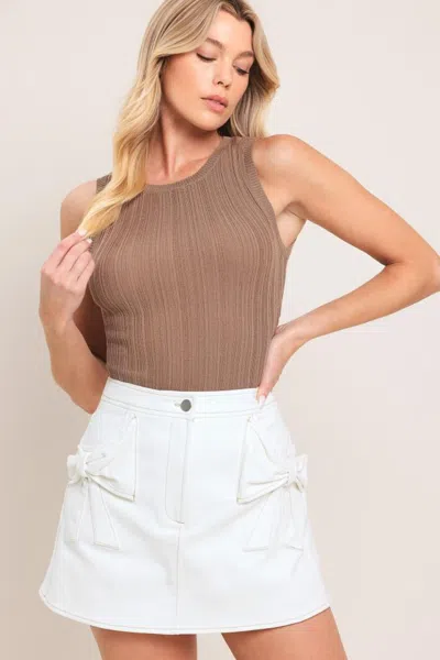 Truedames Cute Moment Woven Skort In White