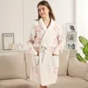 Truedames Daisies Robe With Pockets And Belt In Pink