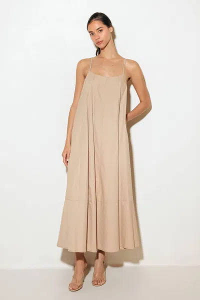 Truedames Daisy Lane Woven Midi Tent Dress In Brown