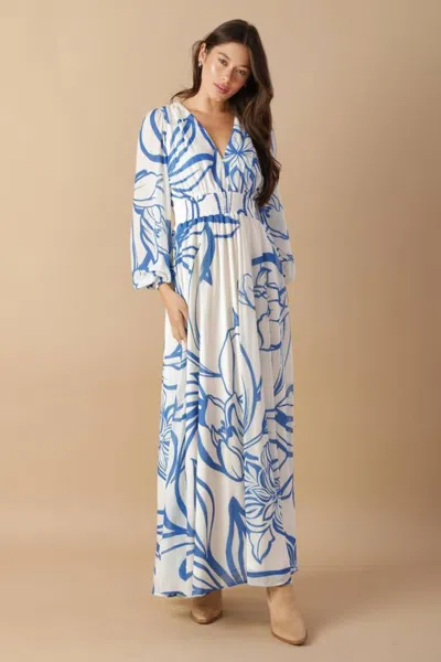 Truedames Dancing Dewdrops Woven Maxi Dress In White