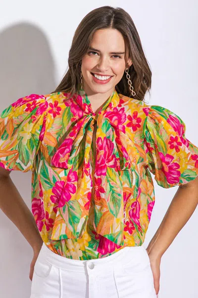 Truedames Day Downtown Woven Top In Multi