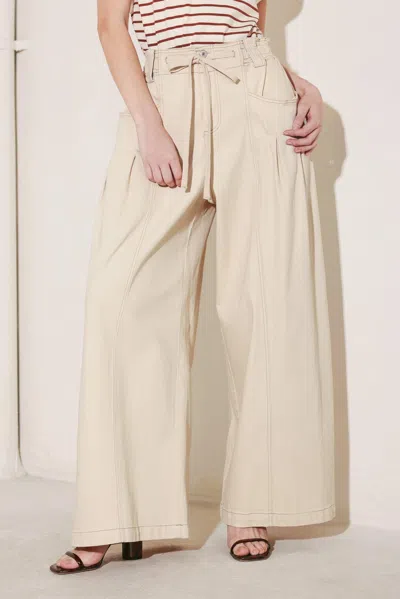 Truedames Daylight Groove Woven Pants In Sand