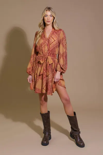 Truedames Deeply Delightful Woven Mini Dress In Multi