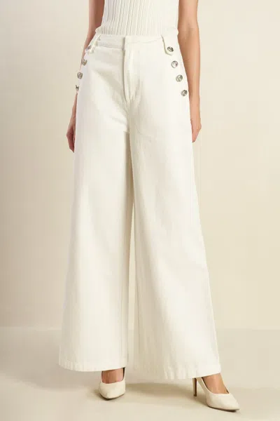 Truedames Delicate Hue Woven Pants In White