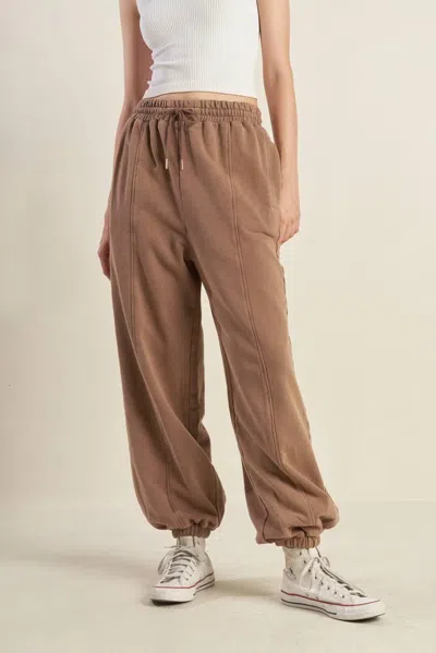 Truedames Delightful Drape French Terry Jogger Pants In Multi