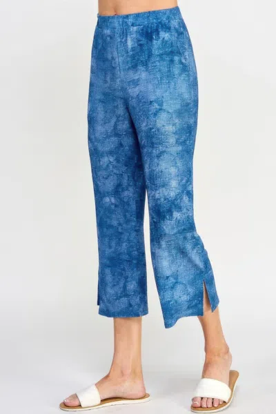 Truedames Denim-inspired Print Pull-on Pants In Multi