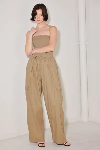Truedames Desert Daydream Woven Jumpsuit In Neutral
