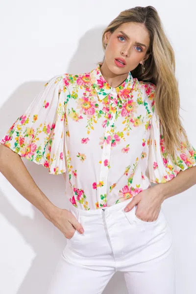 Truedames Don't Overthink It Woven Top In Multi