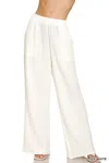 Truedames Double Gauze Elastic Band Pants In Multi