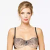 Truedames Double Mesh Balconette Bra In Multi