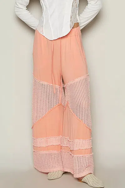 Truedames Drawstring Elastic Waistband Wide-leg Pants In Multi