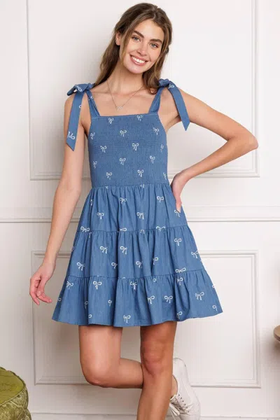 Truedames Dusk Enchantment Woven Mini Dress In Multi
