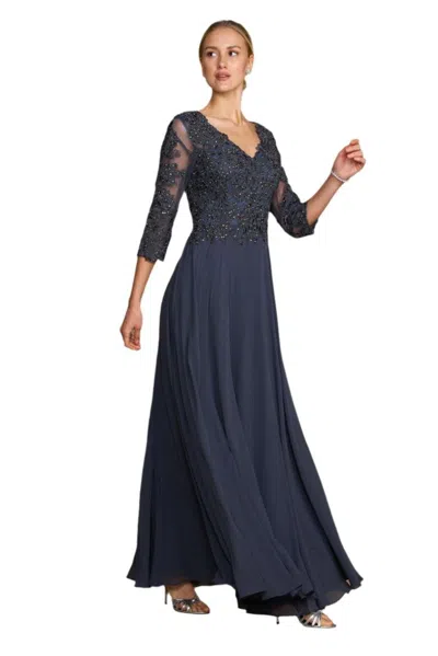 Truedames Dylan And Davids Full-length Formal Gown Mother Of The Bride Dress In Blue