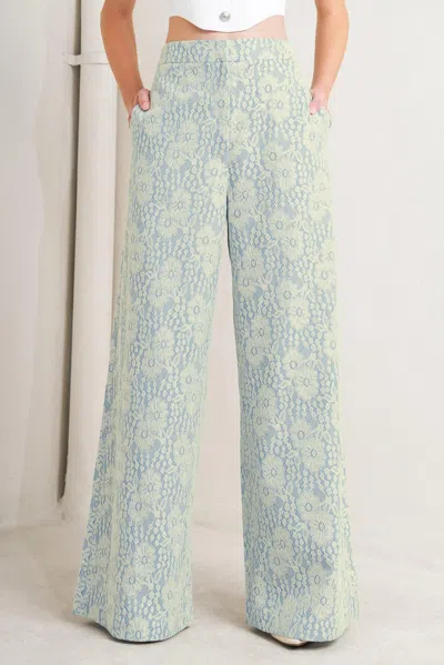 Truedames Easy Elegance Woven Lace Pants In Multi