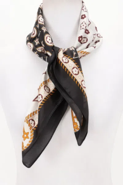 Truedames Eclectic Print Bandana For A Vibrant Fashion Statement In Black