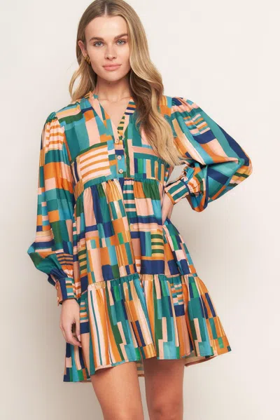 Truedames Effortless Selection Woven Mini Dress In Multi