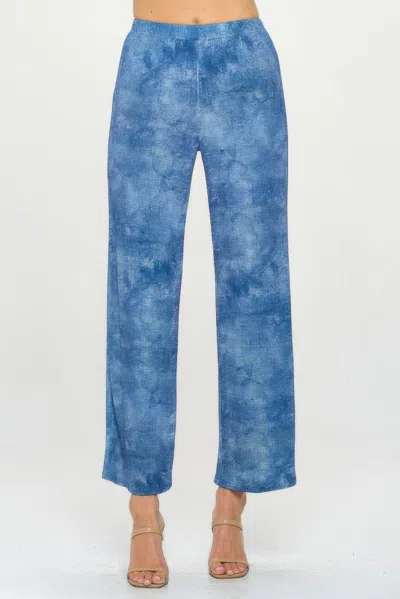 Truedames Elastic Waistband Flared Pants In Multi