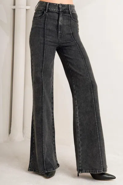 Truedames Elegant Everyday Look Denim Pants In Black