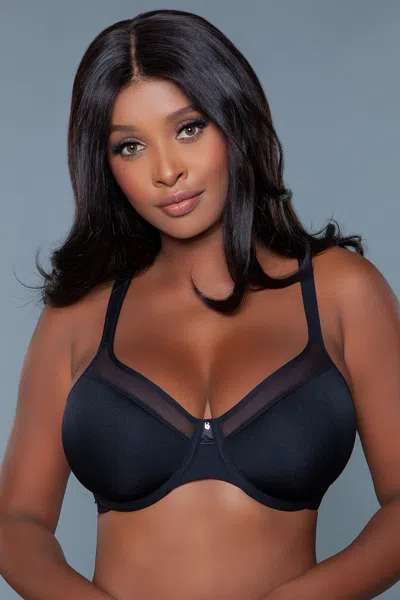 TRUEDAMES ELEGANT MESH PANEL FULL COVERAGE BRA