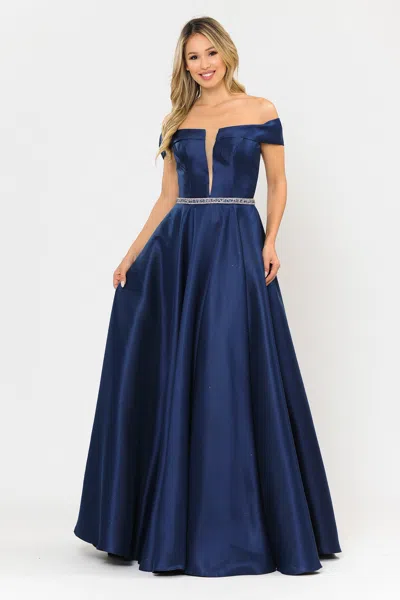 Truedames Elegant Simple Off The Shoulder Mikado Gowns In Multi