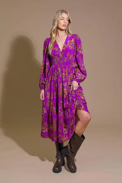 Truedames Elegantly Elevated Woven Midi Dress In Multi