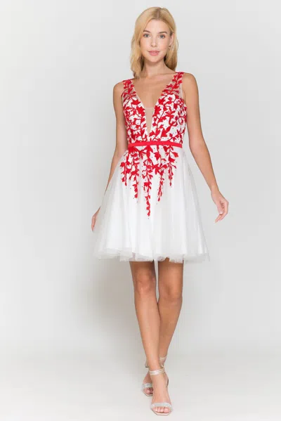 Truedames Embroidered Bridesmaids Dress In Multi