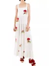 Truedames Embroidered Square Neck Tiered Maxi Cami Dress In White