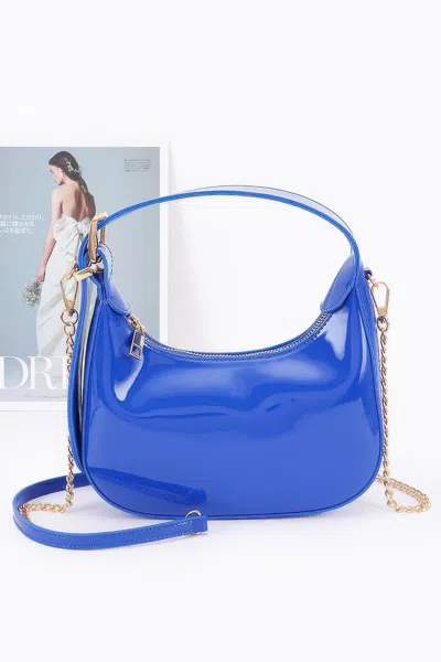 Truedames Enamel Hobo Bag In Blue