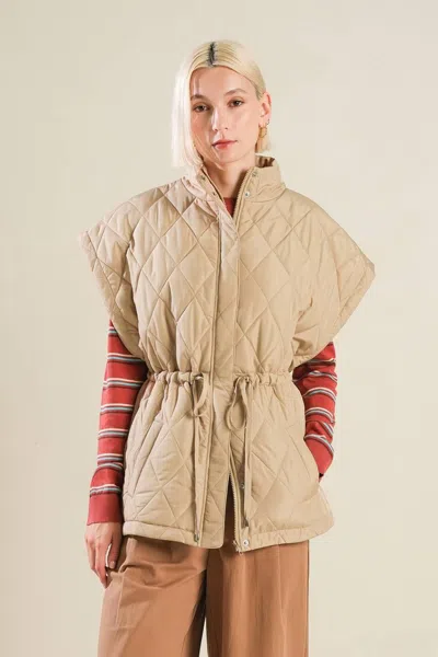Truedames Endless Inspiration Vest Jacket In Gray