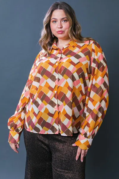 Truedames Enjoy Each Day Woven Top In Multi