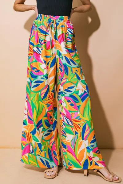 Truedames Entertain Me Woven Pants In Multi