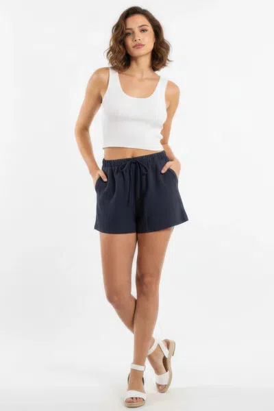 Truedames Essential Cotton Comfort Shorts In Blue