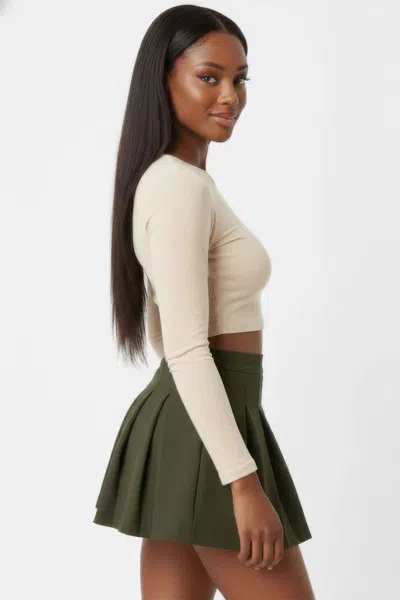 Truedames Essential High-waist Pleated Mini Skirt In Multi