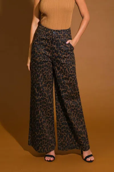 Truedames Eternal Romance Woven Pants In Brown