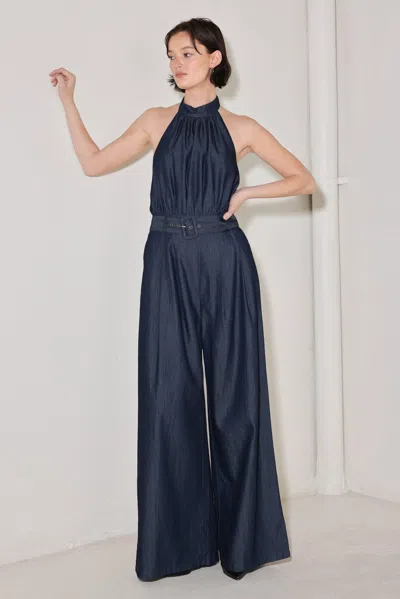 Truedames Evening Edition Woven Jumpsuit In Blue