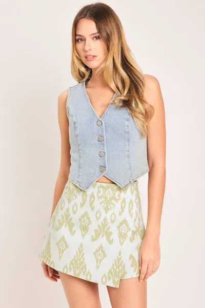 Truedames Everyday Chic Woven Skort In White