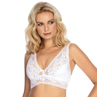 Truedames Everyday Lace Wireless Bralette In White