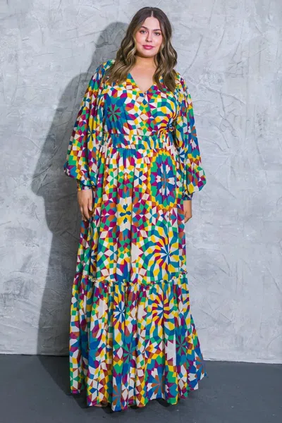 Truedames Everything I Love Woven Maxi Dress In Multi