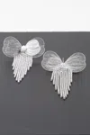 Truedames Exquisite Wing Earrings In Silver
