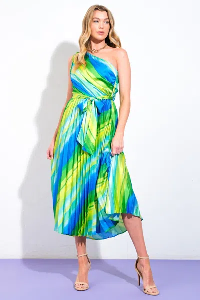 Truedames Exuberant Elegance Woven Midi Dress In Multi