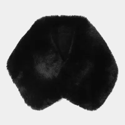 Truedames Faux Fur Neck Warmer In Black