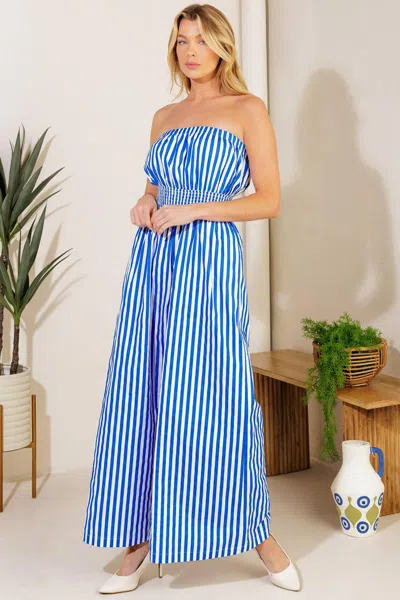 Truedames Finally My Time Woven Jumpsuit In Blue