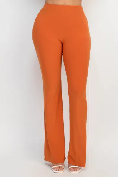 Truedames Fit And Flare Elastic Casual Pants In White