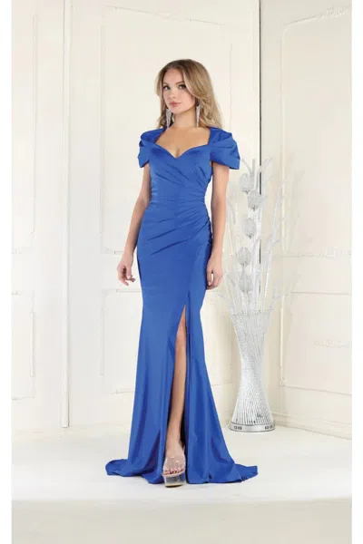 Truedames Fitted Mermaid Dress In Blue