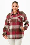 Truedames Flannel Jacket In Multi